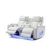 Glory Furniture Lumin Reclining Loveseat In White