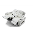 Glory Furniture Lumin Reclining Loveseat In White