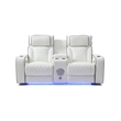 Glory Furniture Lumin Reclining Loveseat In White