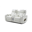 Glory Furniture Lumin Reclining Loveseat In White