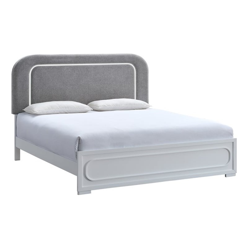 Glory Furniture Milan King Bed in White