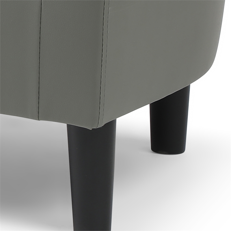 Glory Furniture Salem G00201-C Chair+Ottoman Gray