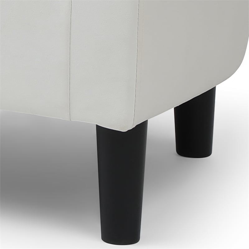 Glory Furniture Salem G00202-C Chair+Ottoman White