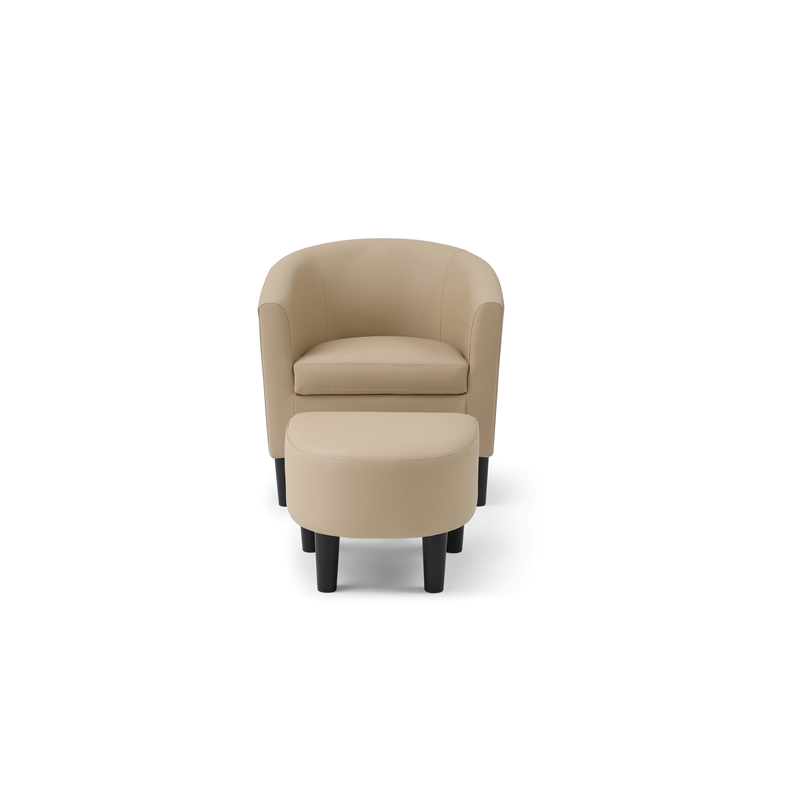 Glory Furniture Salem G00204-C Chair+Ottoman Beige