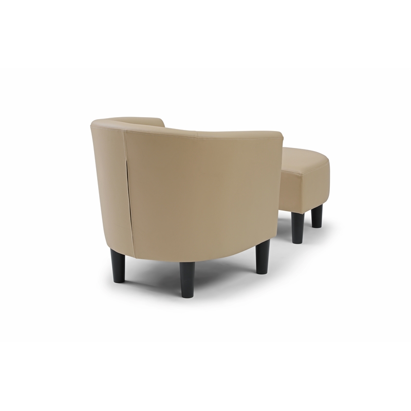Glory Furniture Salem G00204-C Chair+Ottoman Beige
