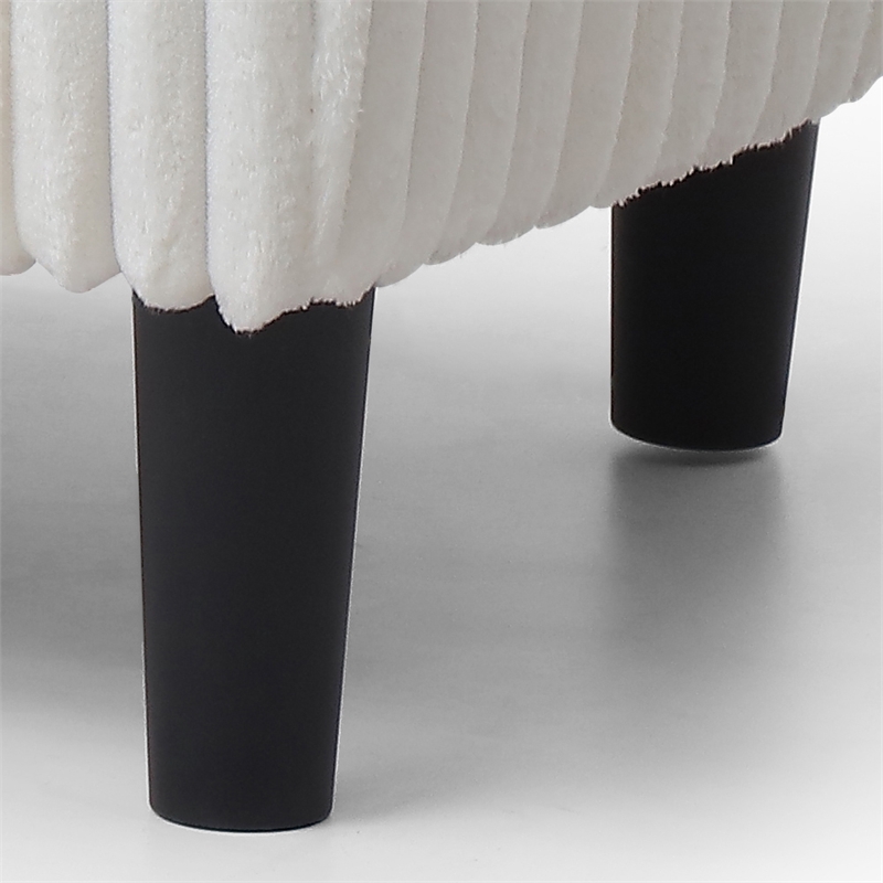 Glory Furniture Salem G00205-C Chair+Ottoman White
