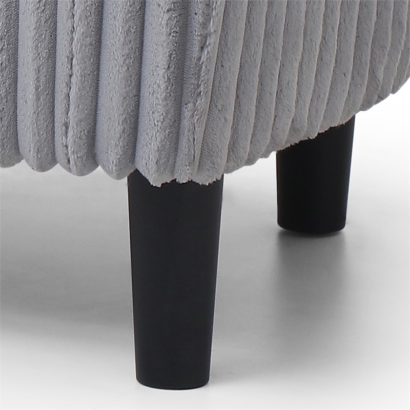 Glory Furniture Salem G00206-C Chair+Ottoman Gray