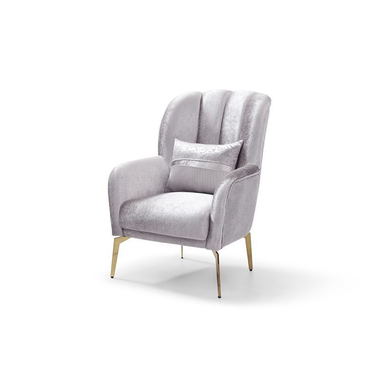 Glory Furniture Eaton G00244A-C Chair Shiny Silver