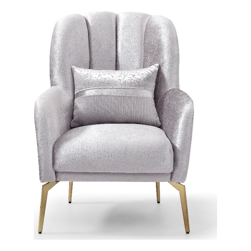Glory Furniture Eaton G00244A-C Chair Shiny Silver