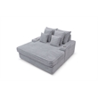 Glory Furniture Oasis G00613-C Teddy Fabric Chair in Gray