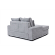Glory Furniture Oasis G00613-C Teddy Fabric Chair in Gray