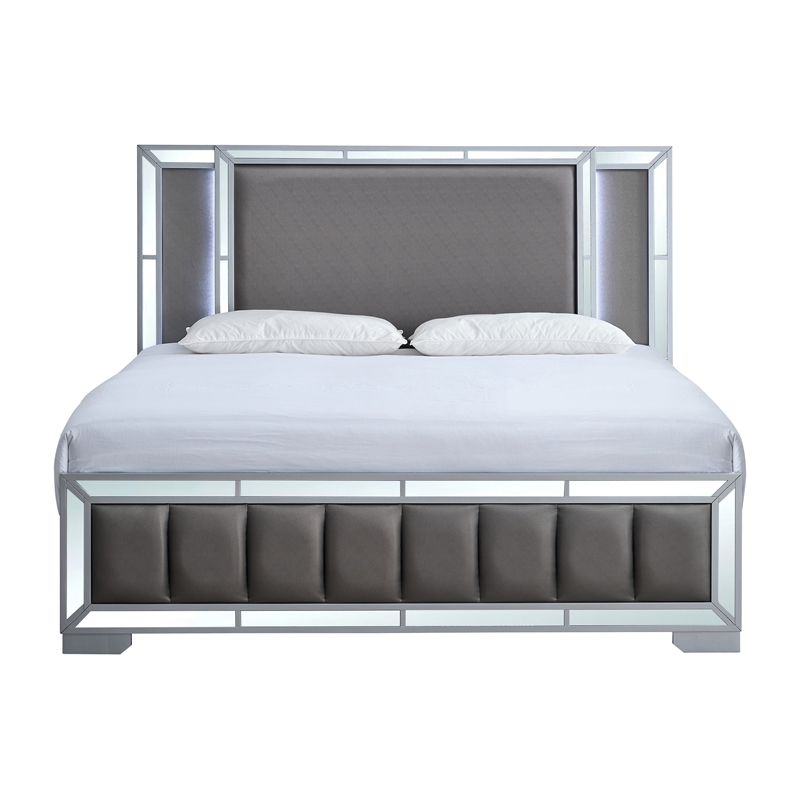 Glory Furniture Murry G004800A-QB Queen Bed Silver