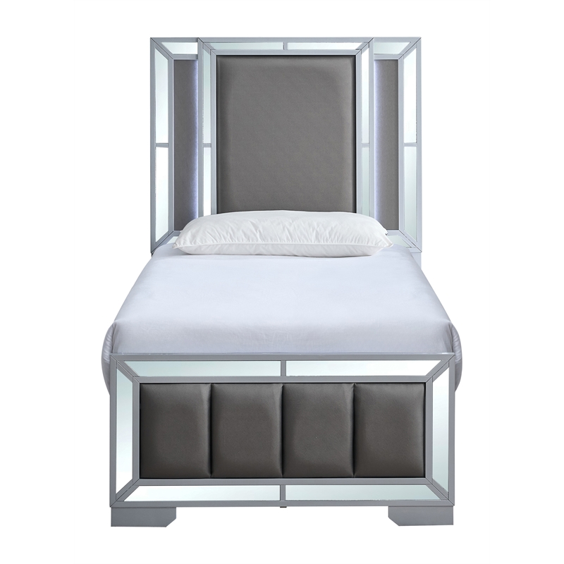 Glory Furniture Murry G004800A-TB Twin Bed Silver