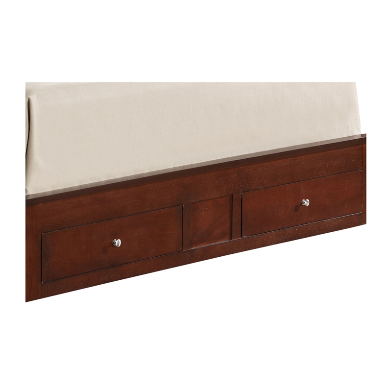 Glory Furniture Burlington G2400C-QSB Queen Storage Bed Cherry