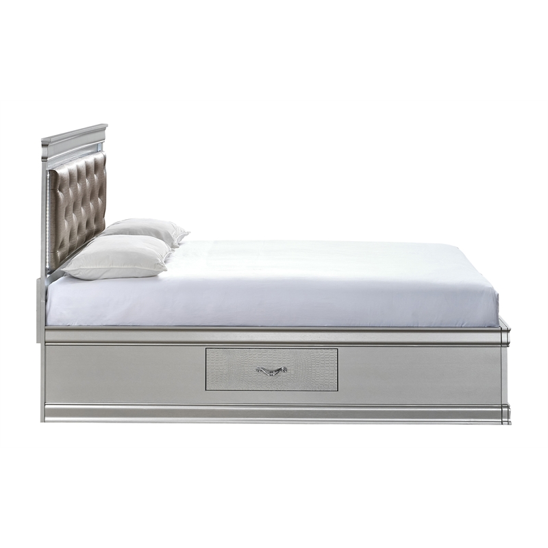 Glory Furniture Lorana G6500D-KSB2 King Bed in Silver Champagne