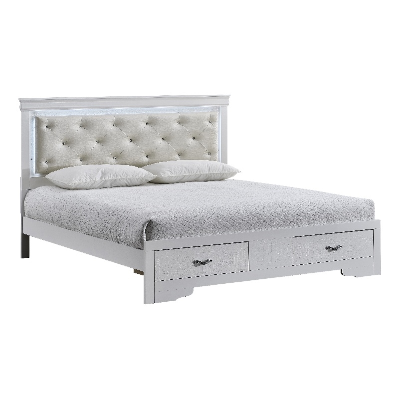 Glory Furniture Lorana G6590F-FSB Full Bed Sparkling White