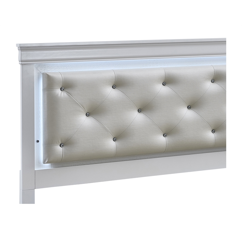 Glory Furniture Lorana G6590F-QSB Queen Bed Sparkling White