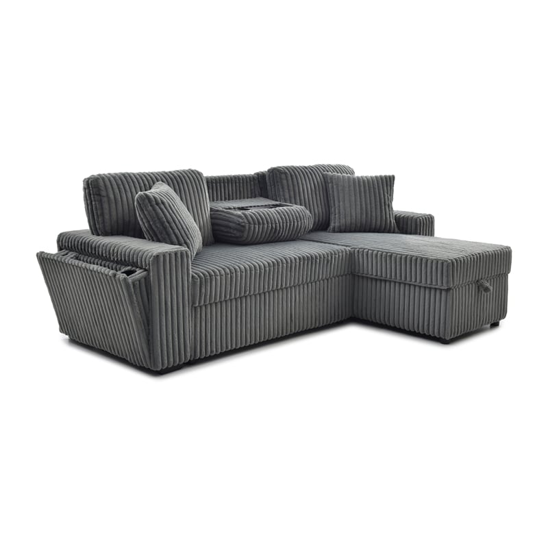 Glory Furniture Connie G00400-SCH Sofa Bed Chaise Gray