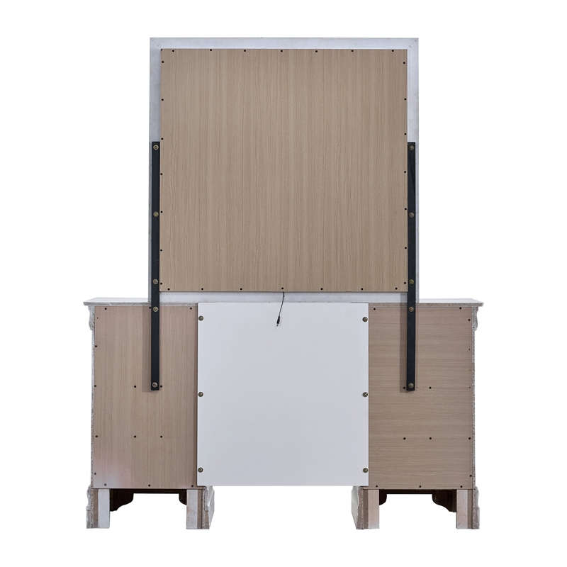 Glory Furniture Lorana G6590-VANITY VANITY Sparkling White