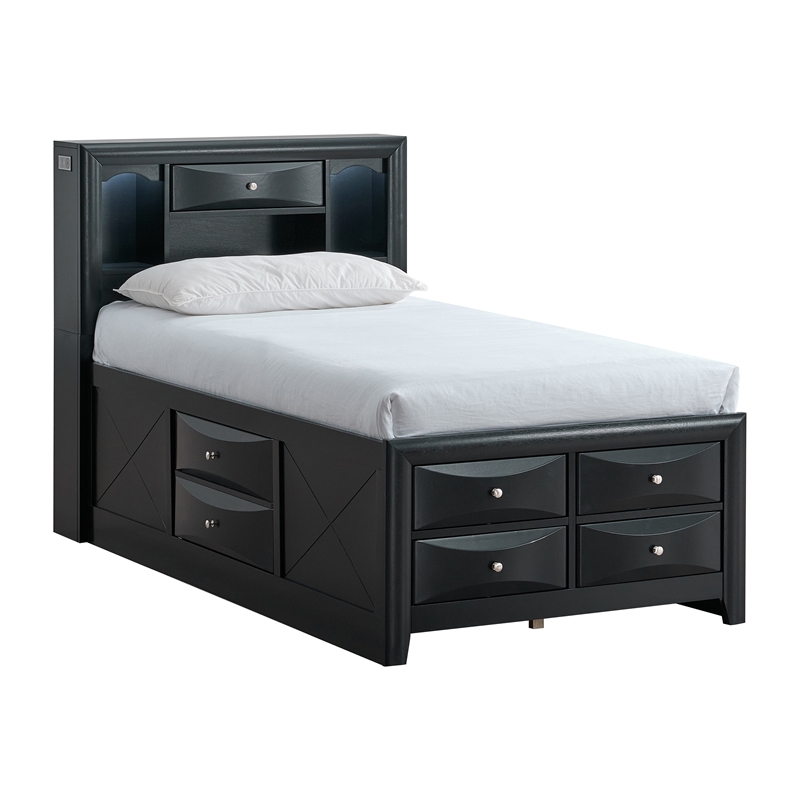 Glory Furniture Marilla G1500S-TSB7 Twin Bed in Black