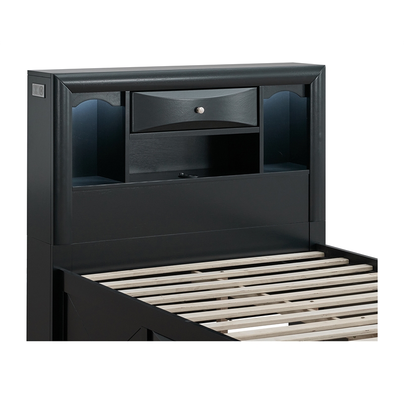 Glory Furniture Marilla G1500S-TSB7 Twin Bed in Black