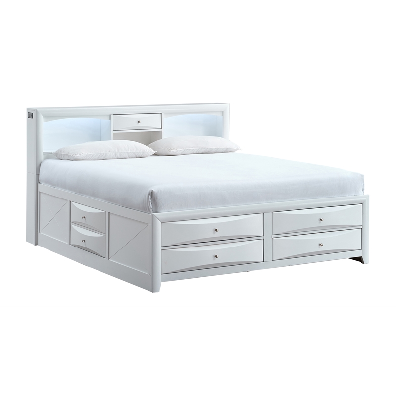 Glory Furniture Marilla G1570S-KSB7 King Bed in White