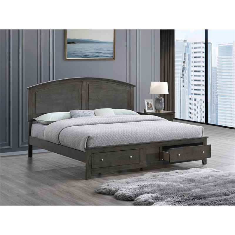 Glory Furniture Hammond G5405B-QSB Queen Bed in Gray
