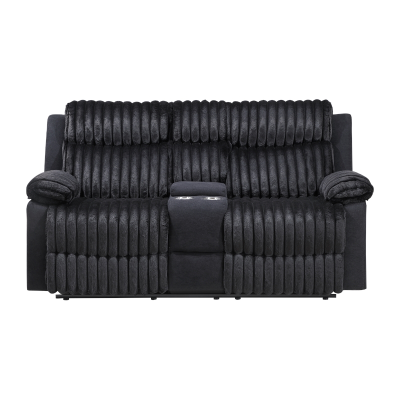 Glory Furniture Plush G00923A-RL Reclining Love seat Black