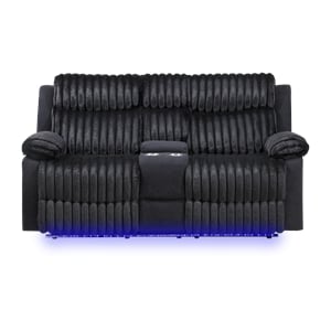 Glory Furniture Plush G00923A-RL Reclining Love seat Black