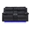 Glory Furniture Plush G00923A-RL Reclining Love seat Black