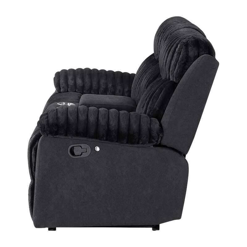 Glory Furniture Plush G00923A-RL Reclining Love seat Black
