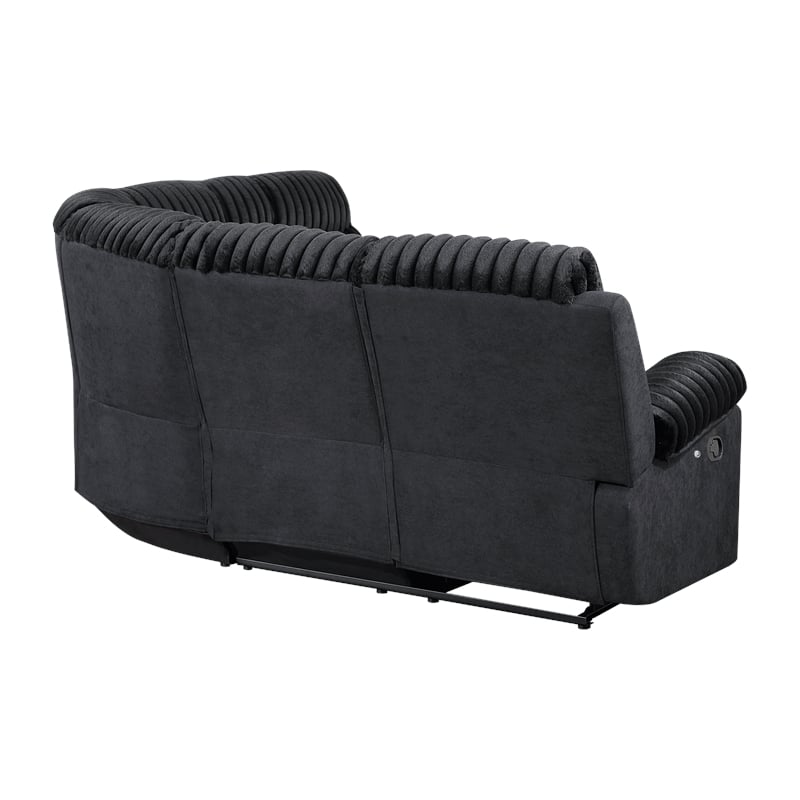 Glory Furniture Plush G00923B-SC Sectional in Black