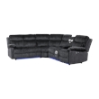 Glory Furniture Plush G00923B-SC Sectional in Black