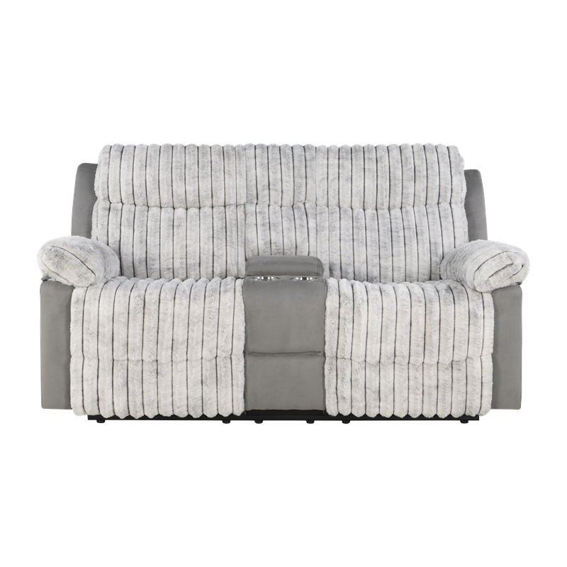 Glory Furniture Plush G00925A-RL Reclining Love seat Gray