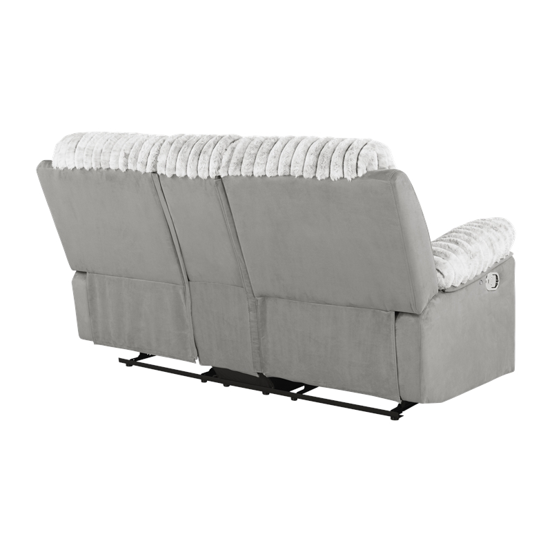 Glory Furniture Plush G00925A-RL Reclining Love seat Gray