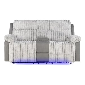 Glory Furniture Plush G00925A-RL Reclining Love seat Gray
