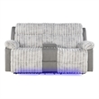 Glory Furniture Plush G00925A-RL Reclining Love seat Gray