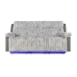 Glory Furniture Plush G00925A-RS 3 Seaters Sofa W/Table W/ Led Belt Gray