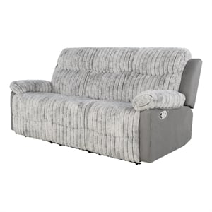 Glory Furniture Plush G00925A-RS 3 Seaters Sofa W/Table W/ Led Belt Gray