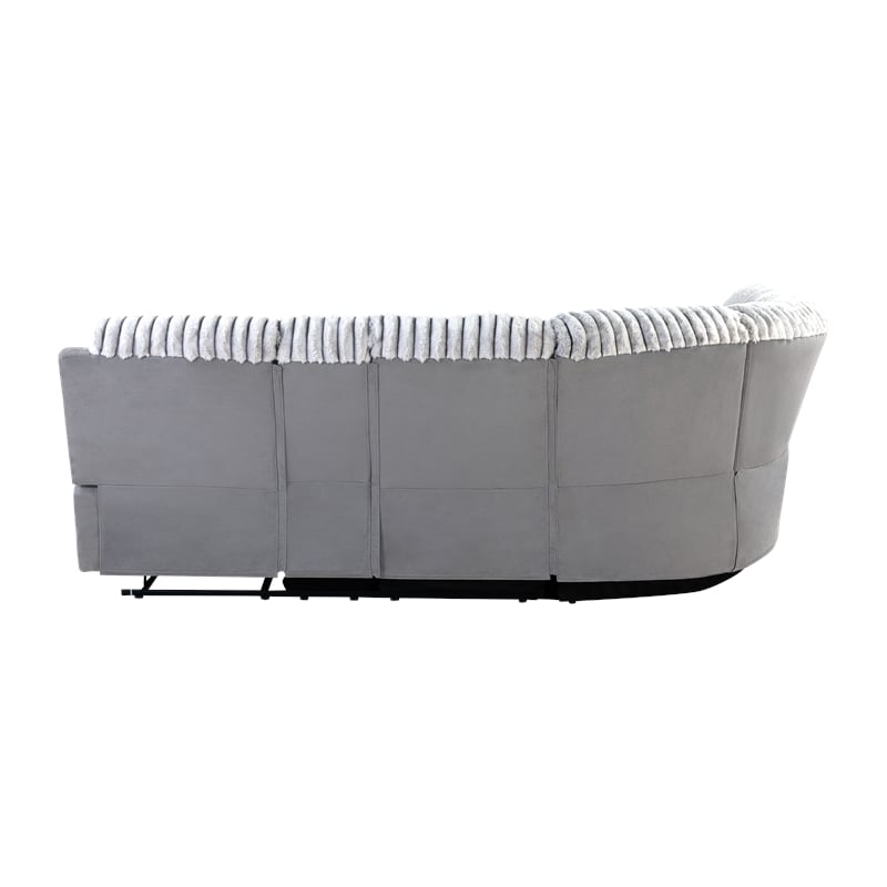 Glory Furniture Plush G00925B-SC Sectional in Gray