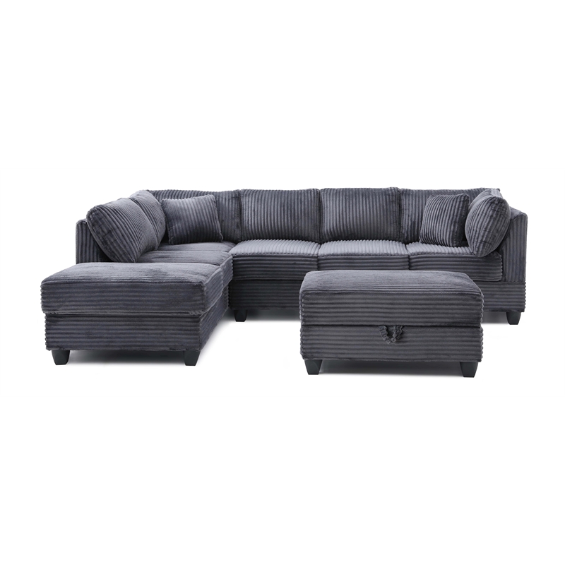 Glory Furniture Perth G00235B-SC Sectional Gray