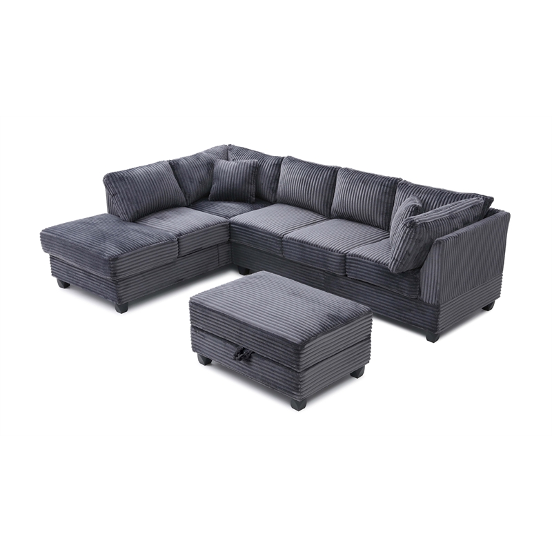Glory Furniture Perth G00235B-SC Sectional Gray