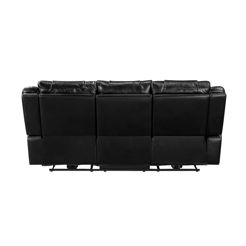 Glory Furniture Sensa G00723A-RS Power Reclining Sofa W/Table W/Led Belt Black
