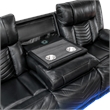 Glory Furniture Sensa G00723A-RS Power Reclining Sofa W/Table W/Led Belt Black