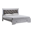 Glory Furniture Lorana G6500F-KSB King Bed Silver Champagne