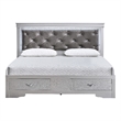 Glory Furniture Lorana G6500F-KSB King Bed Silver Champagne