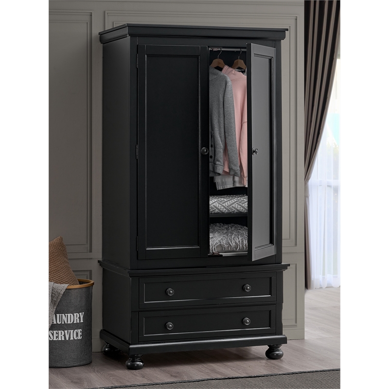Glory Furniture Meade G8925-A  Armoire Black  finish