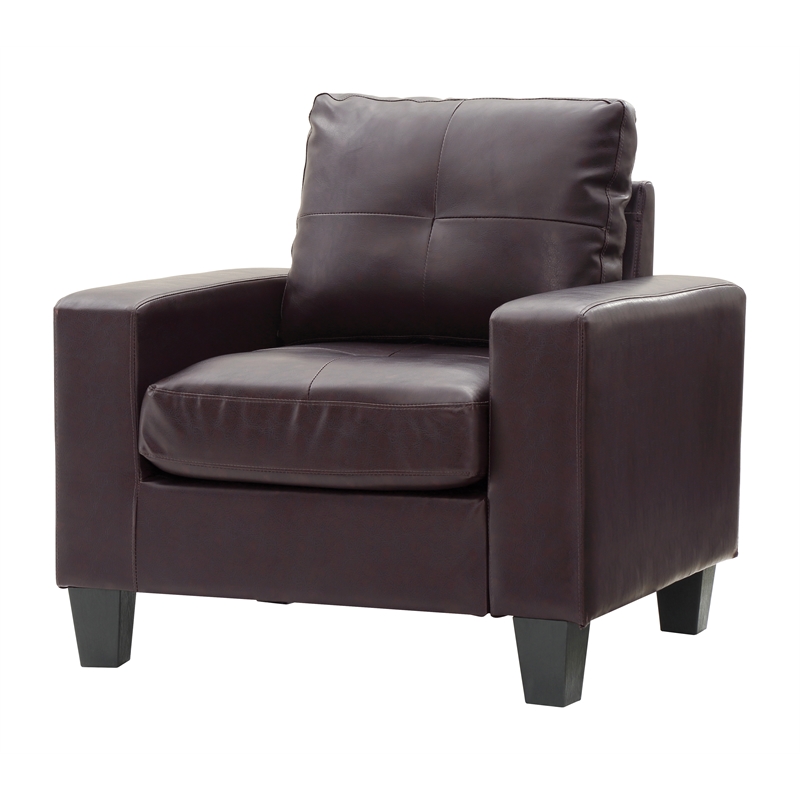 Glory Furniture Newbury G464A-C Newbury Club Chair DARK BROWN