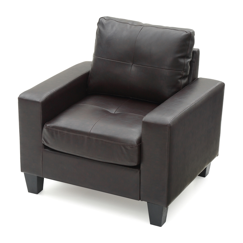 Glory Furniture Newbury G464A-C Newbury Club Chair DARK BROWN
