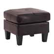 Glory Furniture Newbury G464-O Ottoman DARK BROWN Faux Leather